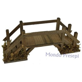 Ponte in legno con scale cm 15x5