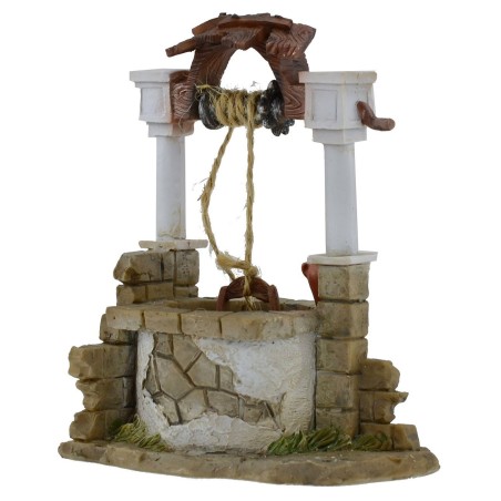 Well in resin for presepe cm 10x6x12 h