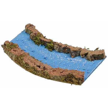Fiume componibile curva a destra cm 16x10,5x1,5 h destra