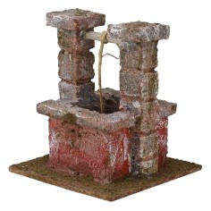 Well for presepe cm 10,5X10x10, 2 h. for statues 10 cm 2