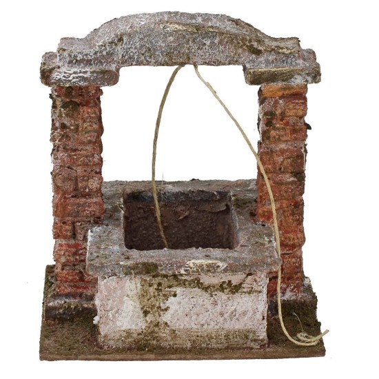 Pozzo per presepe cm 12x10x13,5 h. per statue 10 cm Mondo