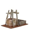 Well for presepe with drinking trough cm 29x18x21 h. 