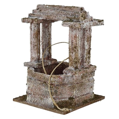 Pozzo per presepe ottagonale cm 10x10x14,5 h. per statue 10 cm