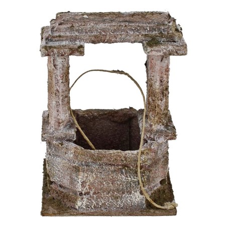 Pozzo per presepe ottagonale cm 11x11x17 h. per statue 12 cm