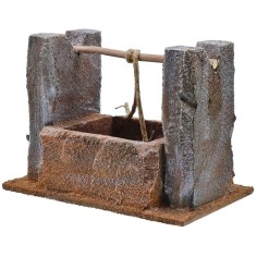 Palestinian-style square well for statues 10 cm 14.5x9x10.3 h 2