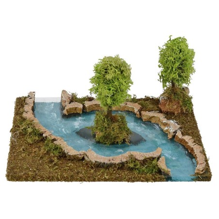 Wrinted comp with island cm 26x18x13 h for presepe