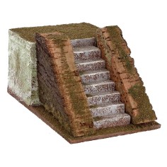 Escalera 12x17,5x10,5 h con base para estatuas de 12 cm Mundo Pesebres