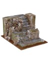 Ladder with rocks for nativity scene cm 14.5x20x11 h
