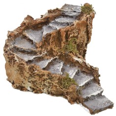 Scala in resina per presepe cm 19x17x9 h Mondo Presepi 2