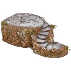 Scala in resina per presepe effetto roccia cm 19x34,5x10,5 h