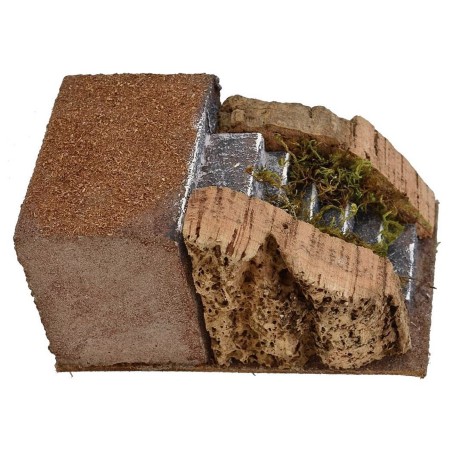 Scala per presepe cm 9x14,5x7,5 h. Mondo Presepi