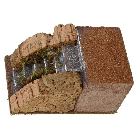 Escalera para belén de 9x14,5x7,5 cm de altura. Mondo Presepi