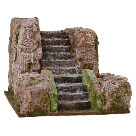 Escalera para pesebre de 14,5x19,5x12,5 cm h Mundo