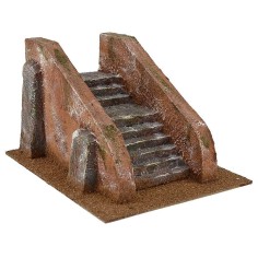 Escalera para pesebre de 23,5x18x14 cm de altura. Mondo Presepi 2