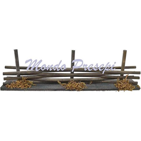 Staccionata intrecciata cm 20x3,5x5 h. Mondo Presepi