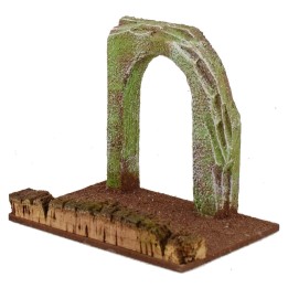 Strada componibile con arco in pietra cm 14,5x10x12,5 h.