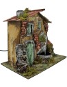 Casa presepe con fontana cm 33x18x25 h. Mondo Presepi