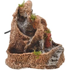 Cascada y fuente funcionando en resina cm 18,5x14,5x18 h.