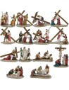 Estatuas Pascuales 14 escenas Vía Crucis cm 9 Mundo Pesebre