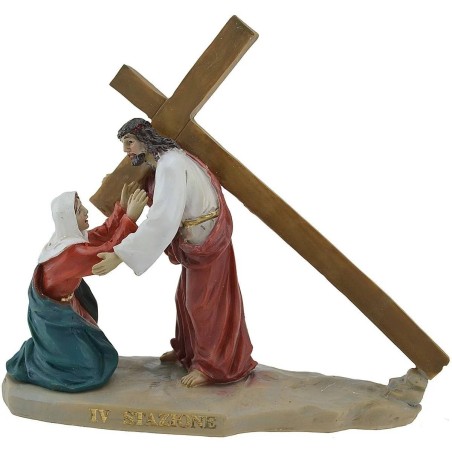 Estatuas Pascuales 14 escenas Vía Crucis cm 9 Mundo Pesebre
