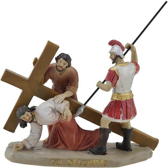 Statue Pasquali 14 scene Via Crucis cm 9 Mondo Presepi