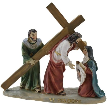 Estatuas Pascuales 14 escenas Vía Crucis cm 9 Mundo Pesebre