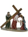 Estatuas Pascuales 14 escenas Vía Crucis cm 9 Mundo Pesebre