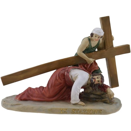 Statue Pasquali 14 scene Via Crucis cm 9 Mondo Presepi