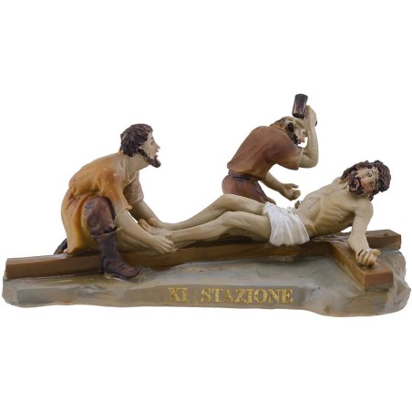 Estatuas Pascuales 14 escenas Vía Crucis cm 9 Mundo Pesebre