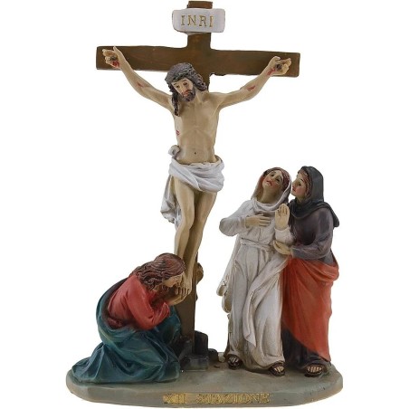 Estatuas Pascuales 14 escenas Vía Crucis cm 9 Mundo Pesebre
