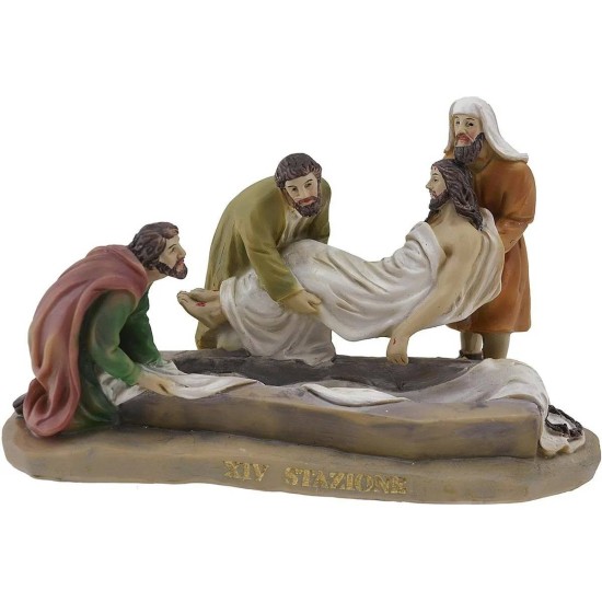 Estatuas Pascuales 14 escenas Vía Crucis cm 9 Mundo Pesebre