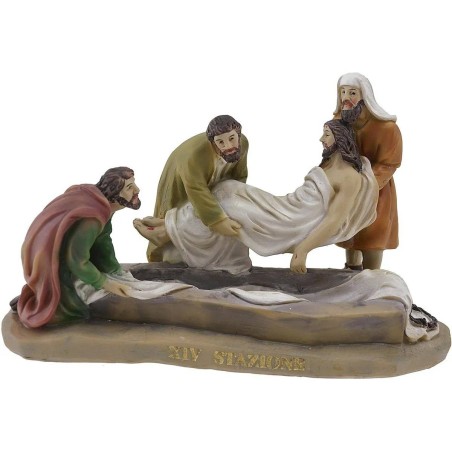 Estatuas Pascuales 14 escenas Vía Crucis cm 9 Mundo Pesebre