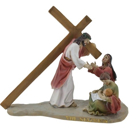 Estatuas Pascuales 14 escenas Vía Crucis cm 9 Mundo Pesebre