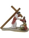 Estatuas Pascuales 14 escenas Vía Crucis cm 9 Mundo Pesebre