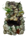 Resin waterfall with pump and led 21x38x22 cm h.
