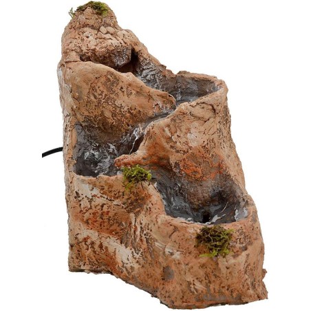 Cascata in resina funzionante cm 23x18x20 h. Mondo Presepi