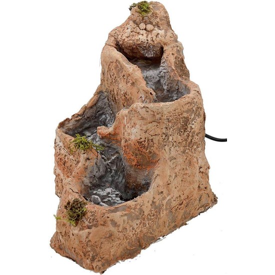 Cascade in resin functioning cm 23x18x20 h.