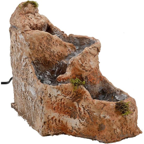 Cascata in resina funzionante cm 23x18x20 h. Mondo Presepi