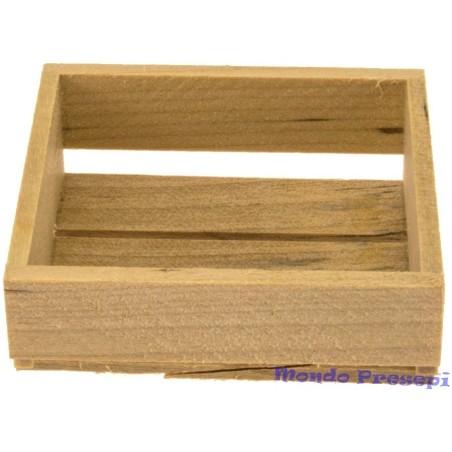 Caja de madera cm 4,3x3,5x1,5 Mundo Pesebres
