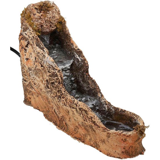 Cascata in resina per presepe funzionante cm 6,5x26x20 h. Mondo