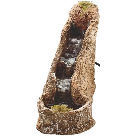 Cascada de resina para belén funcional de 8x22x18 cm