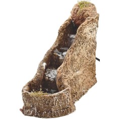 Cascada en resina para belén funcional de 8x22x18 cm h. 2