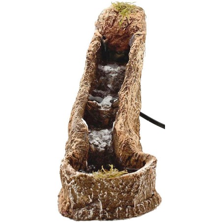 Cascada de resina para belén funcional de 8x22x18 cm