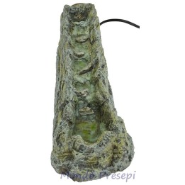 Cascata presepe lux in resina funzionante - completa di pompa