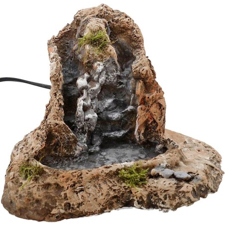 Cascadas con lago para belén funcional de 25x19x16 cm h.