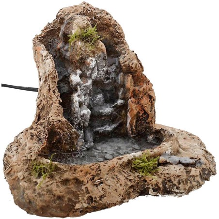 Cascate con lago per presepe funzionante cm 25x19x16 h. Mondo
