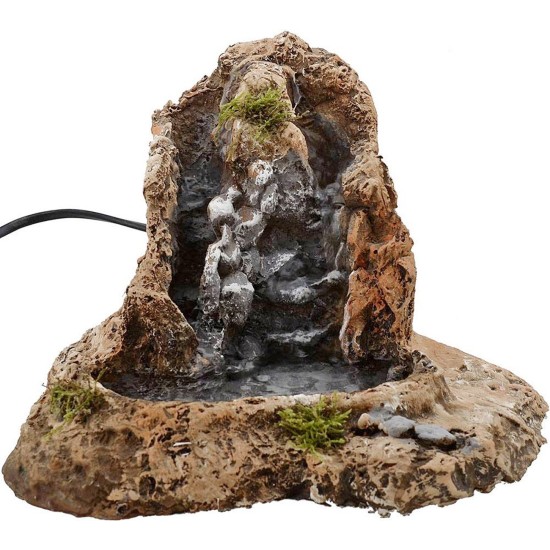 Waterfalls with lake for functioning nativity scene cm 25x19x16