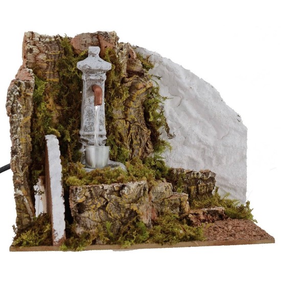 Working-column fountain for Presepe cm 19,5x14x16 h