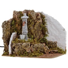 Fuente de columna funcional para Belén de 19,5x14x16 cm h Mundo 2