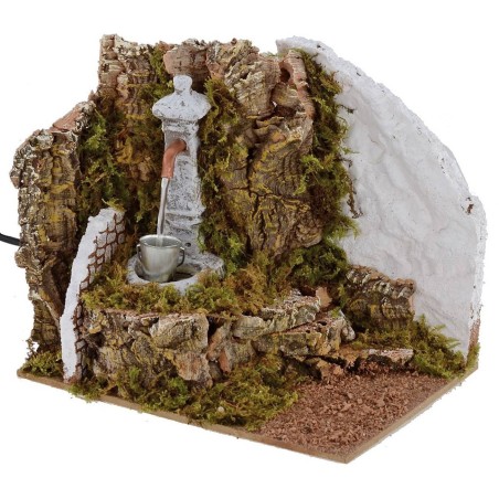 Working-column fountain for Presepe cm 19,5x14x16 h